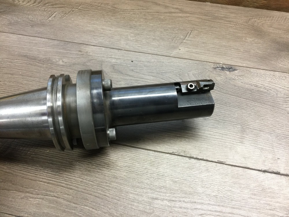 PAIR OF DEVLEIG BORING HEAD 5 " OD & 2.5 "