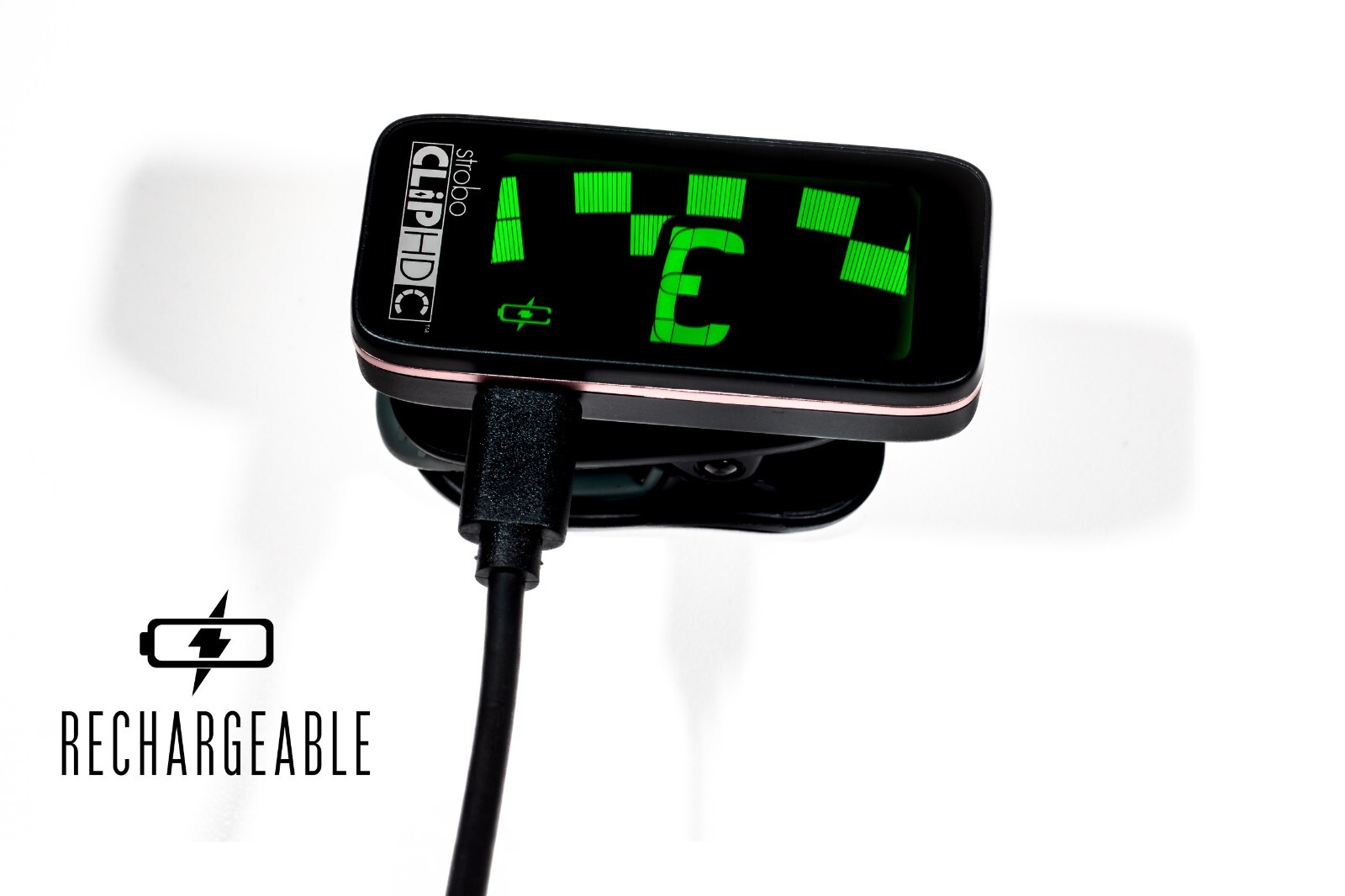 Peterson StroboClip HDC High-definition Rechargeable Clip-on Strobe Tuner