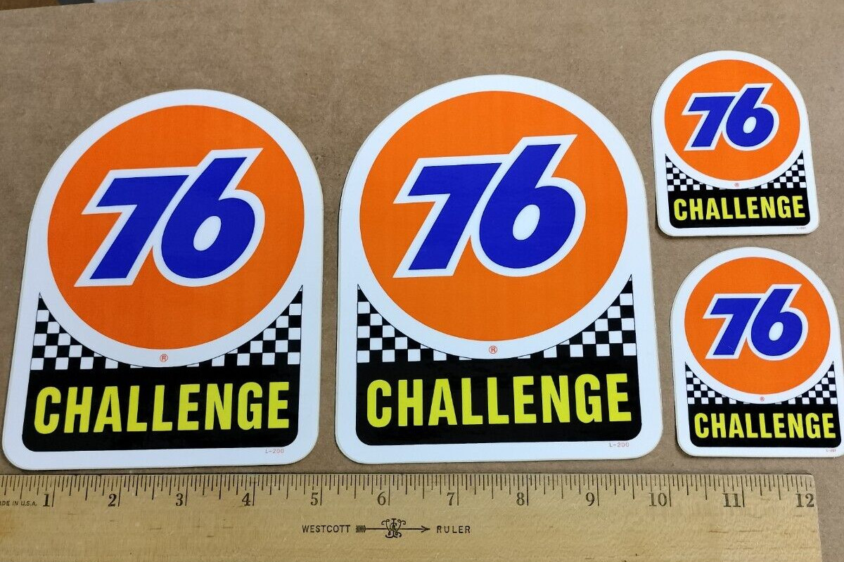 4 - IMSA Camel GT Challenge Series Union 76 New gas racing decal Stickers NOS