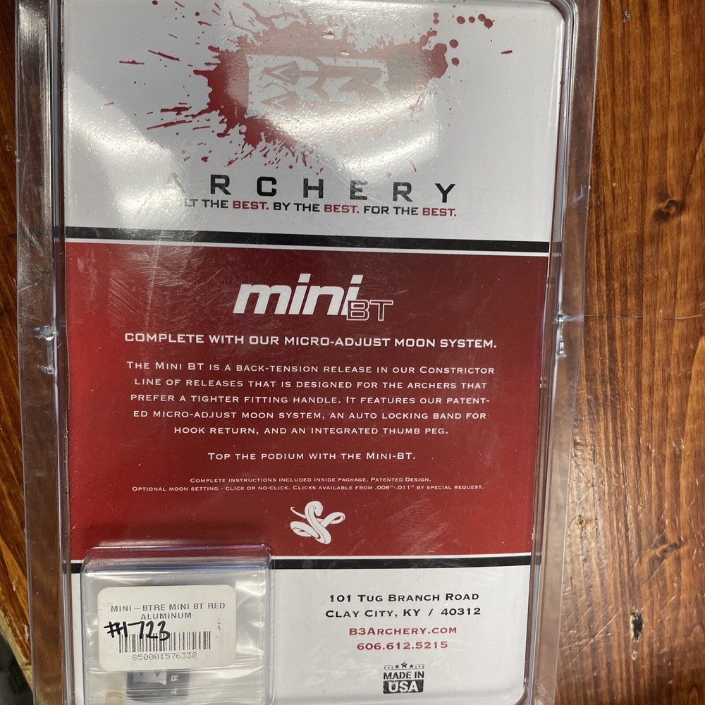 B3 Archery Red Mini BT Release