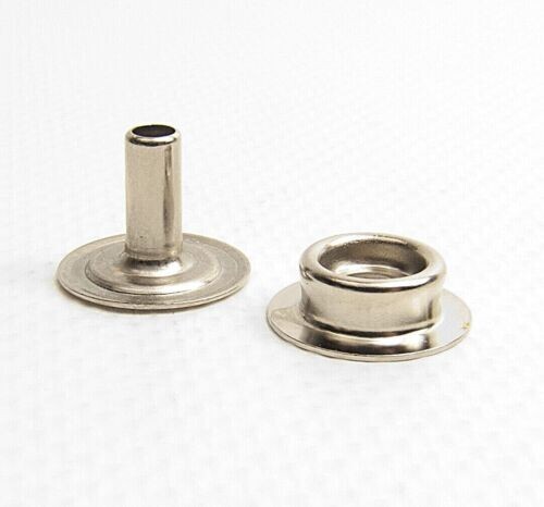 Snaps with Long Barrel / Post for Leather, Carpets - Nickel Plated Brass Metals