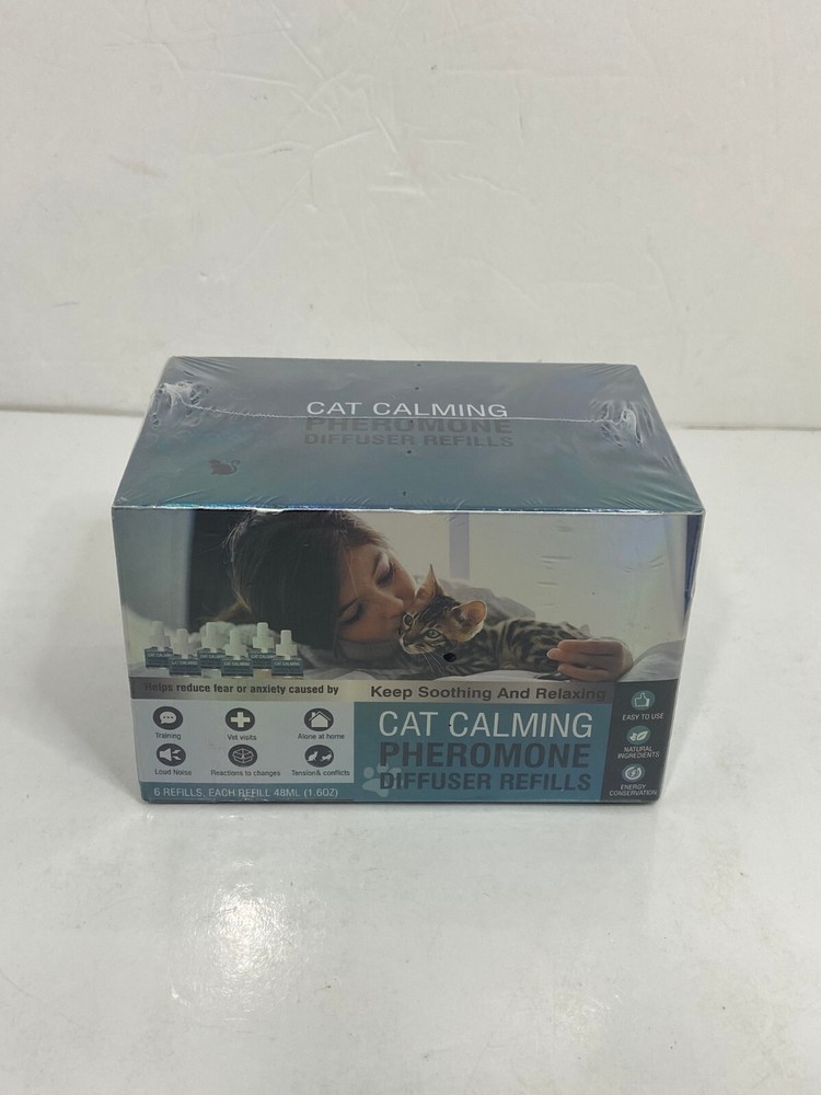 Weallin Cat Calming Diffuser Refills Pheromones 6 Mo Supply New Sealed 6 Pack