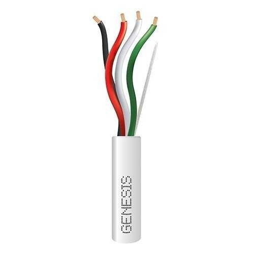 Genesis 11195501 18/4 Stranded General Purpose Cable, White 500' REELEX Pull Box