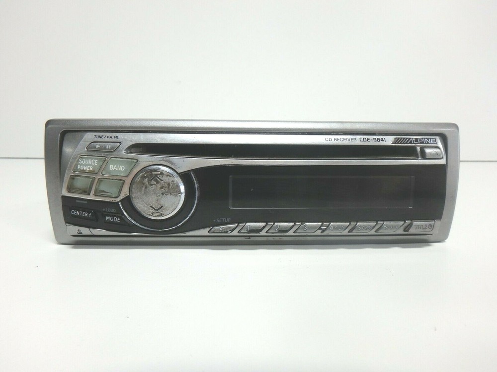 ALPINE CAR STEREO CDE-9841 HEAD UNIT COMPLETE / NO HARNESS