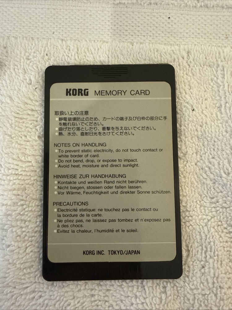 Korg DDC-A01 ROCK 1 Memory Card Rom for Drum Machine
