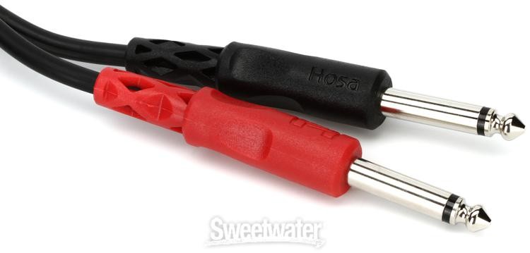 Hosa CPP-206 Stereo Interconnect Cable - Dual 1/4" TS Male to Same - 20'