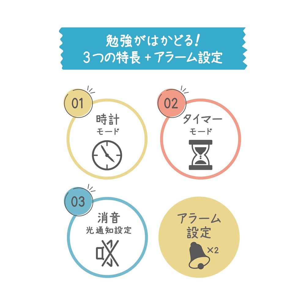 Kutsuwa Miragaku Learning Timer Color M T024