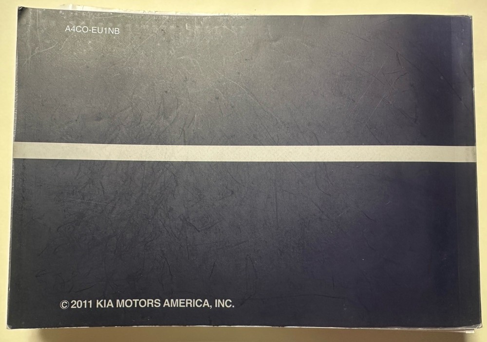 2012 Kia Optima Owner’s Manual Set W/ Case