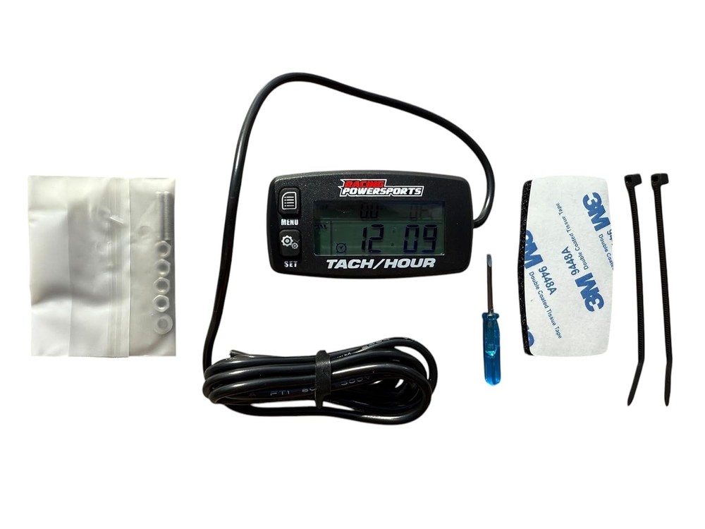 Digital Tach Tachometer Hour Meter - Waterproof