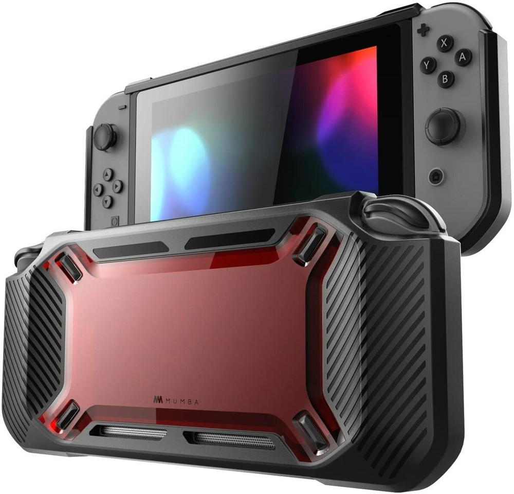 Mumba for Nintendo Switch Console Grip Case Heavy Duty Rugged Shockproof Cover