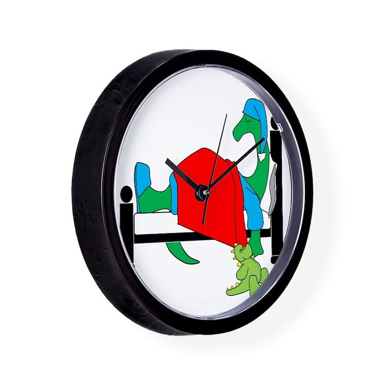 CafePress Dinosnore Dk 10" Wall Clock (1064338976)
