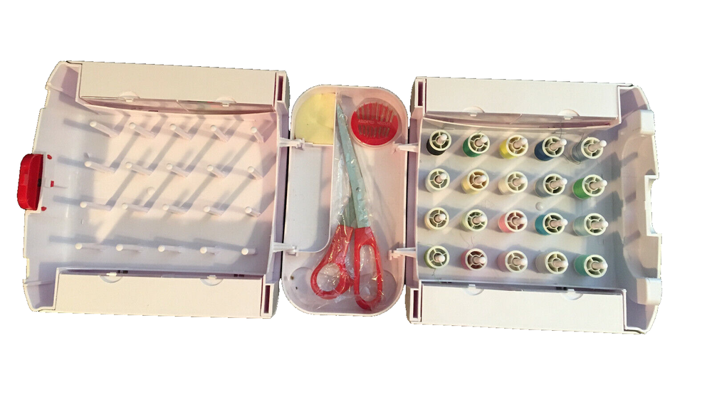 SINGER Organizer Sew Essentials Storage Case Box Portable With Some Accessories