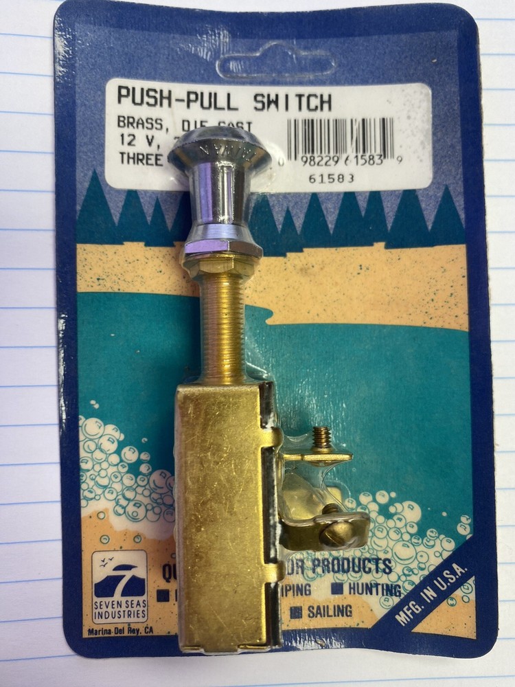 PUSH-PULL Switch 3 Position Marine