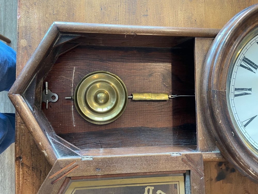 Antique Regulator School Clock