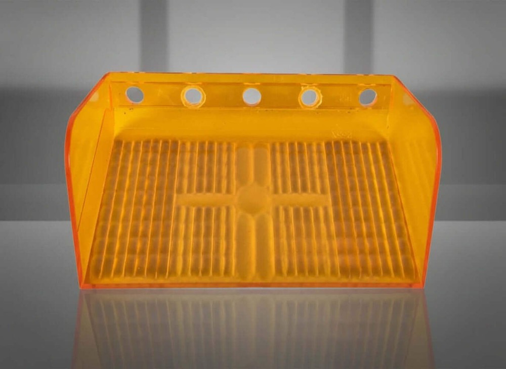 Code 3 MX7000 - Lower Amber Filter - 5 Hole - P/N: 255X