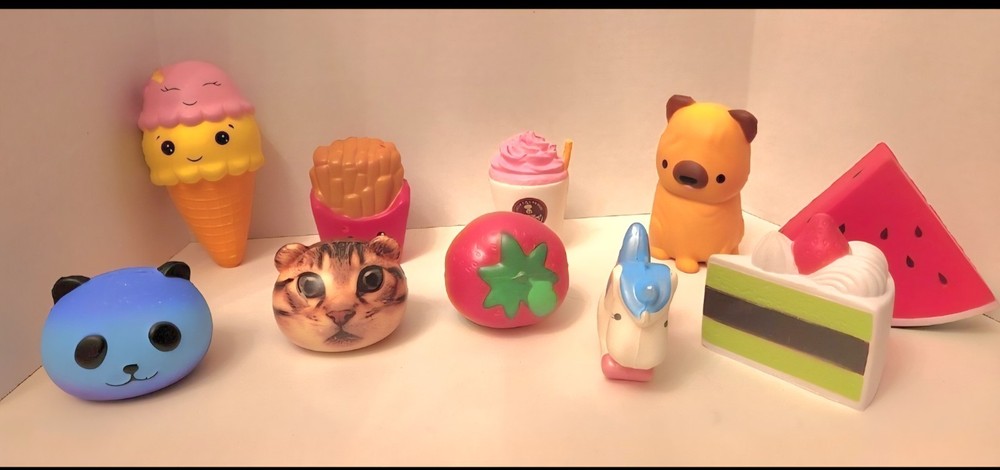 10 piece ---Squish Toys Sensory