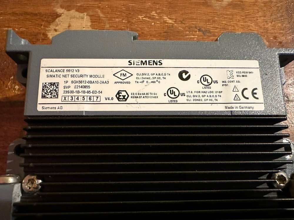Siemens 6GK5612-0BA10-2AA3 simatic net security module