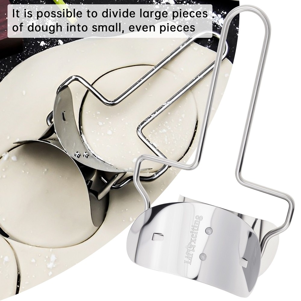 Lifexciting Pastry Rolling Cutter Circle Dough Blade Roller Dumpling Wrapper