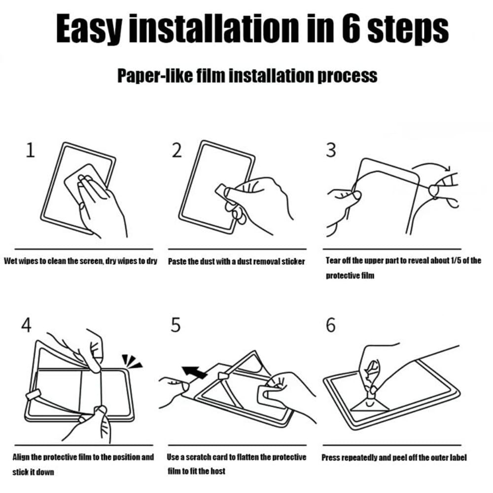 Negugew 2 Pack Paper Screen Protector For Lenovo Tab Plus, Plus