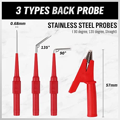 SWANLAKE Back Probe Kit, Back Probe Pin Kit 22PCS