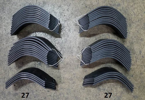 John Deere 673 Tiller LVU14877 & LVU14879 Set of 54 (27 LH 27 RH)