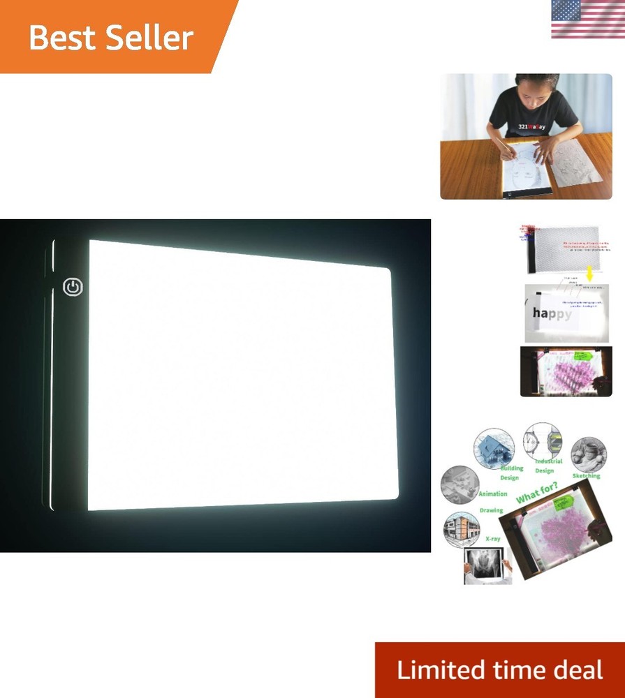 A5 Ultra-Thin Portable LED Tracing Light Box - Dimmable & Adjustable Brightness