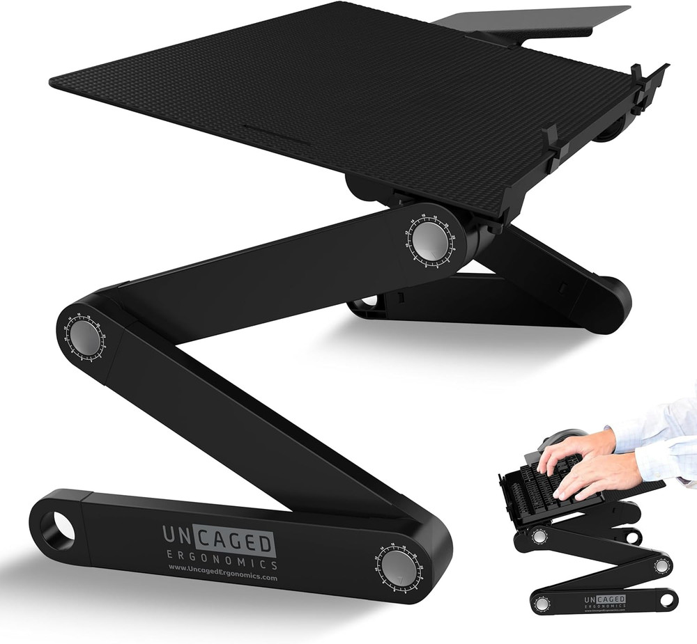 Workez Adjustable Computer Keyboard Stand for Desk, Keyboard & Mouse Riser, Ergo