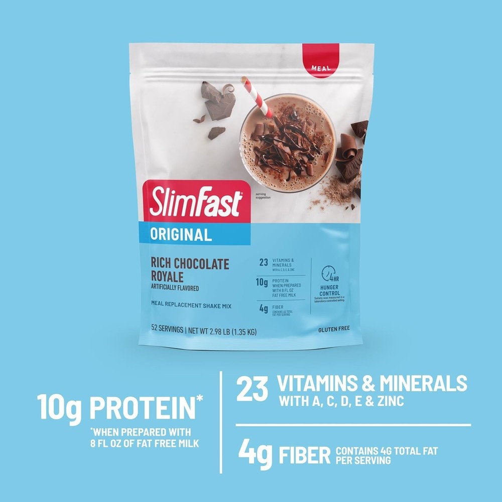 Rich Chocolate Royale Meal Replacement Shake, 10g Protein