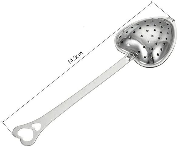 Silver Heart Shaped Tea Strainer with Handle,Tea Strainers Standard,