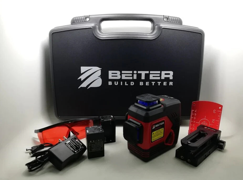 Beiter BART-3D II Professional Tri-Plane 360° Red Laser Level