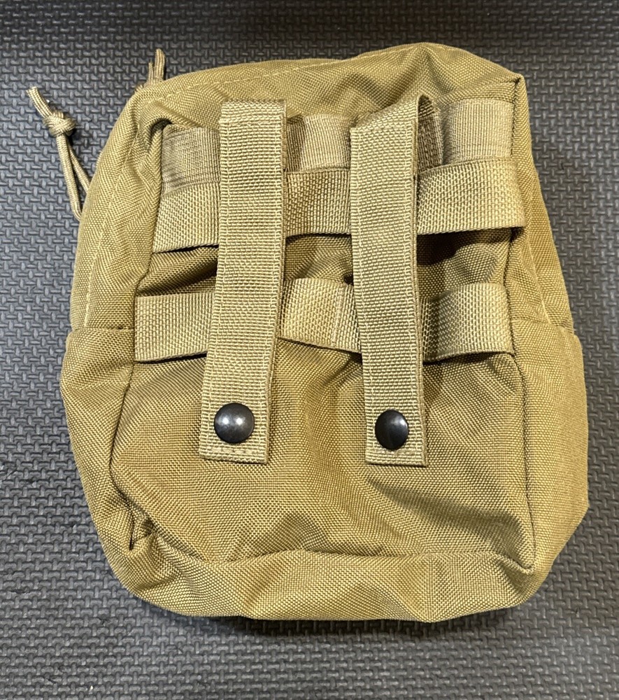 INITIAL ATTACK Large GP Pouch Coyote MOLLE 8”x8”x3”