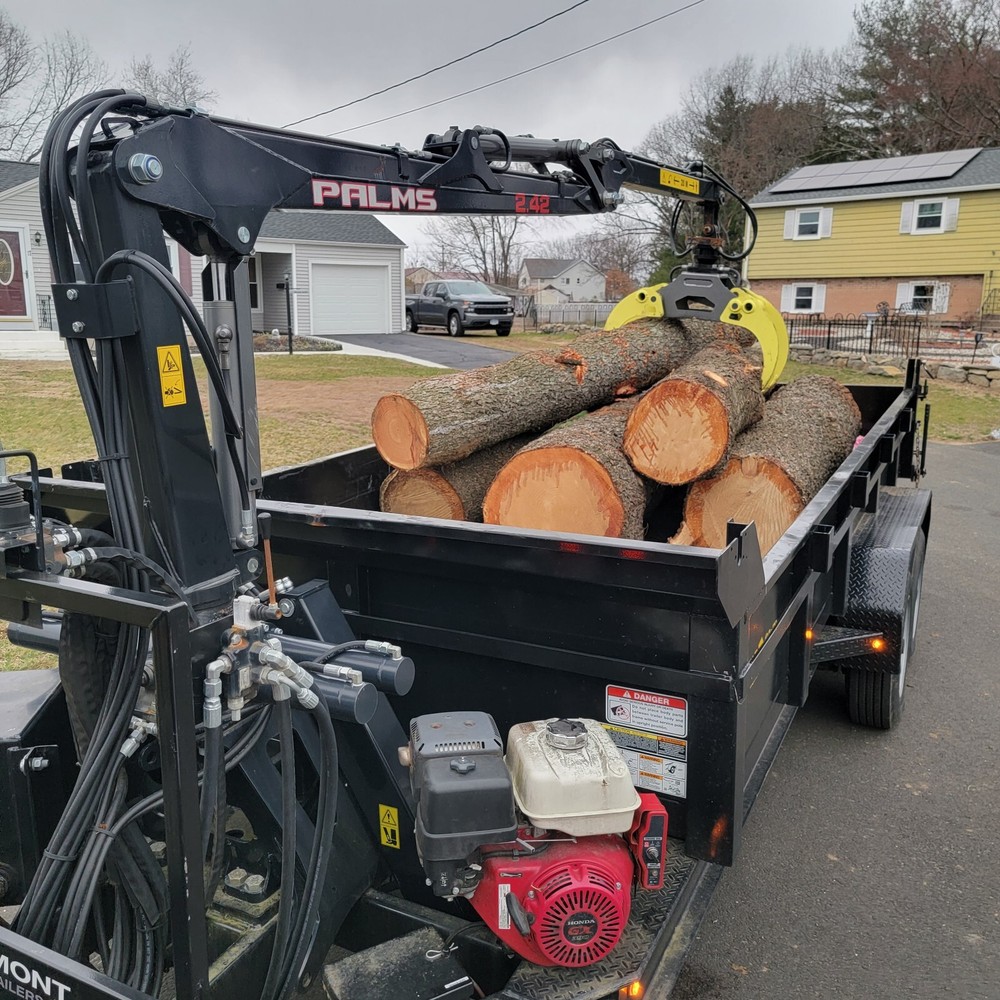 Palms Grapple Loader 2.42-Forestry Trailer Grapple crane