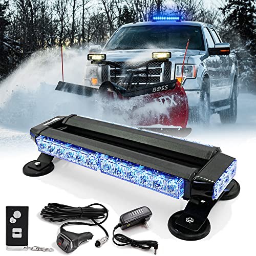 Wireless Remote Control 14.5'' LED Rooftop Double Side Emergency Hazard Strobe