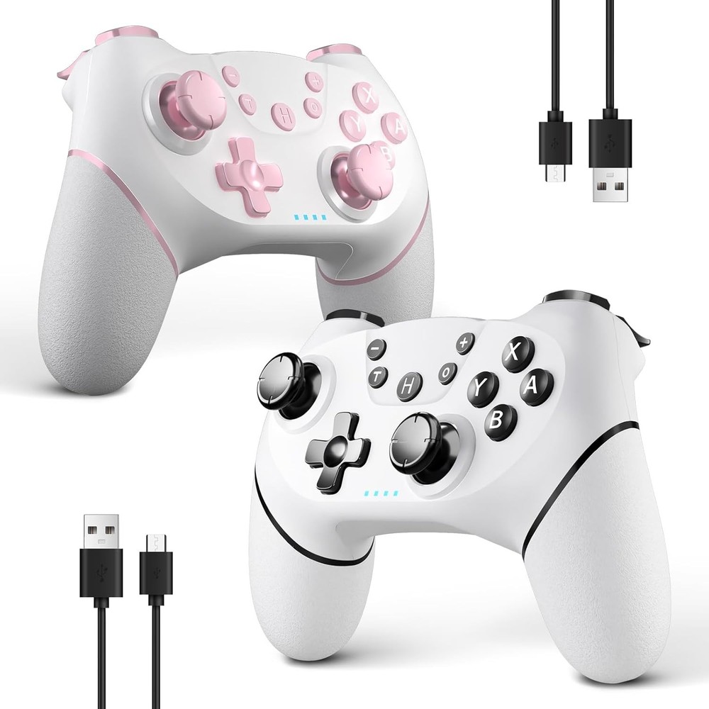 2 Packs Wireless Controller for Nintendo Switch/Lite/OLED/Switch 2