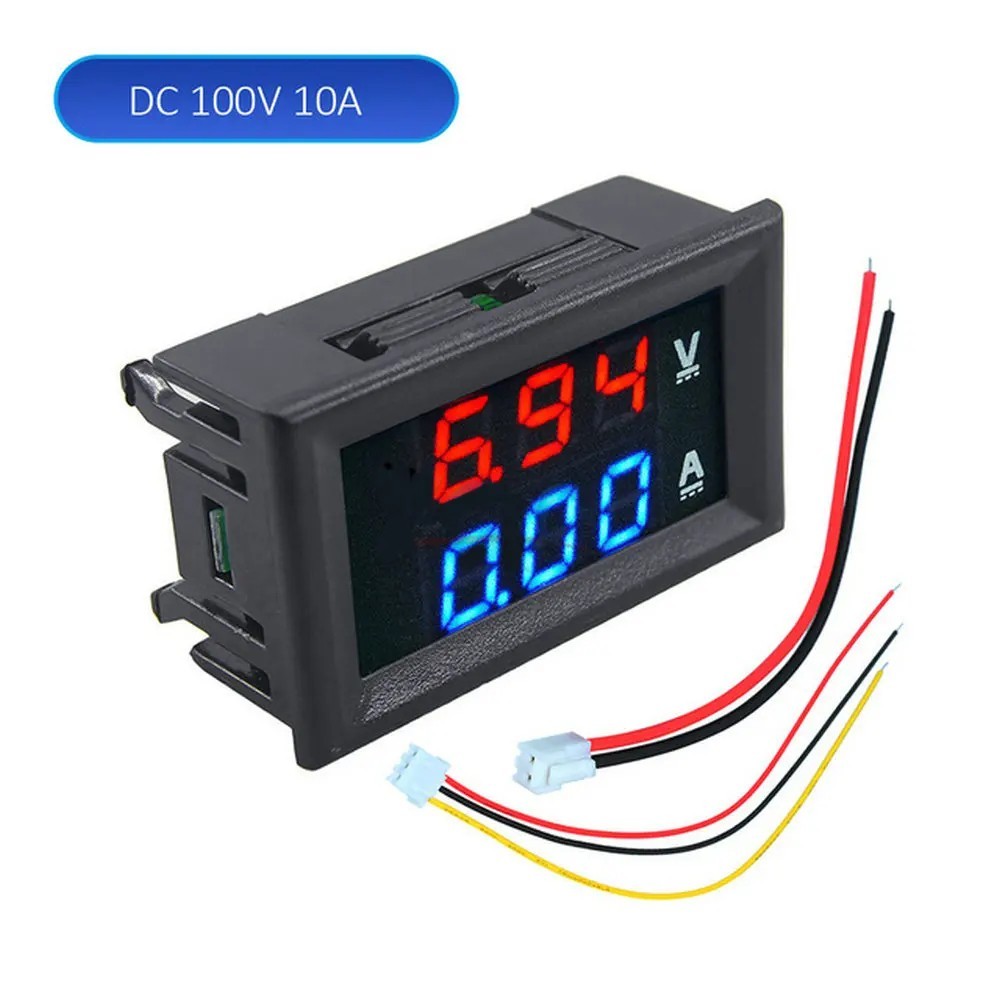 DC 100A 100V Voltmeter Ammeter Volt Amp Meter Voltage Current Tester