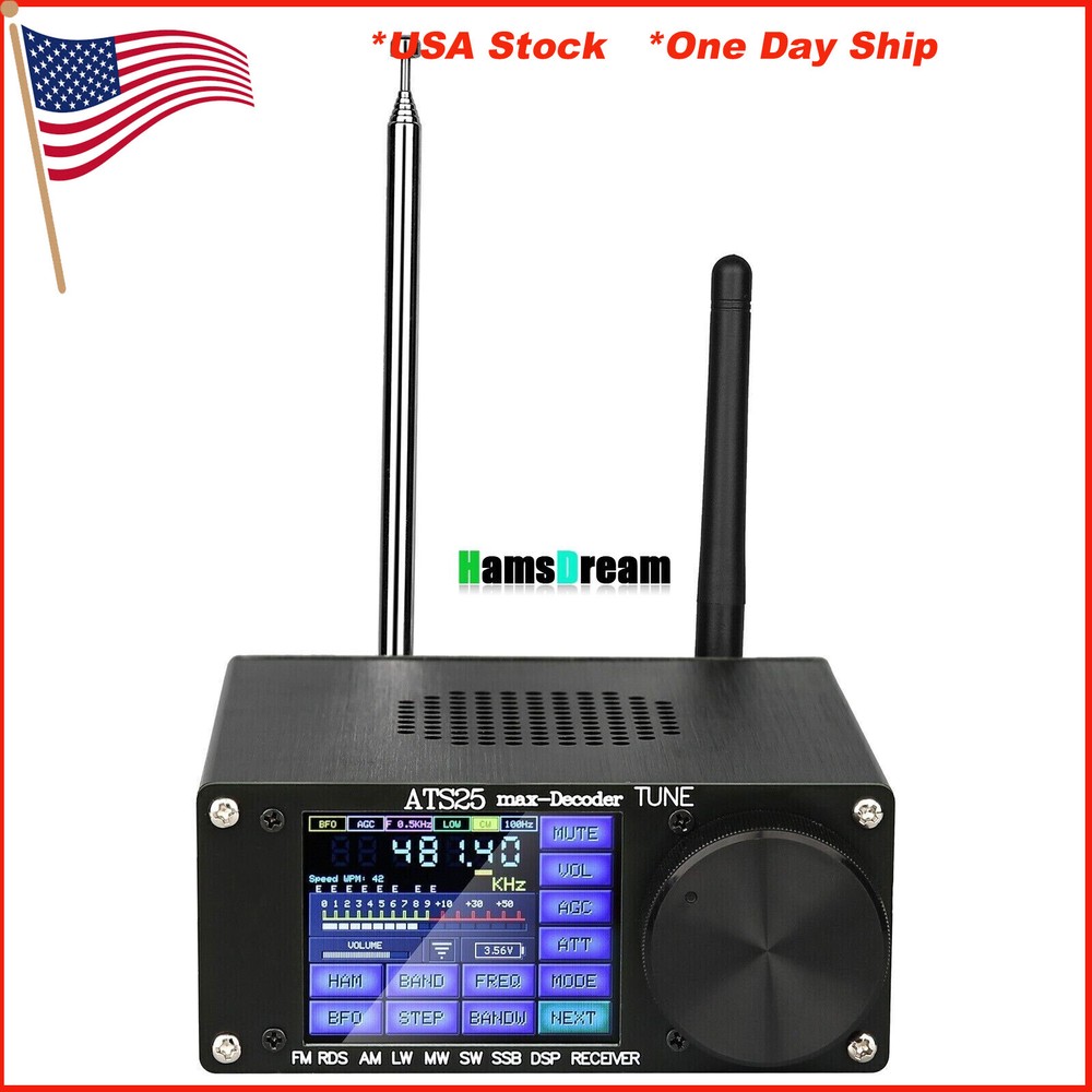 HamGeek ATS25max-Decoder Si4732 Full Band Receiver DSP SW Official+Activation