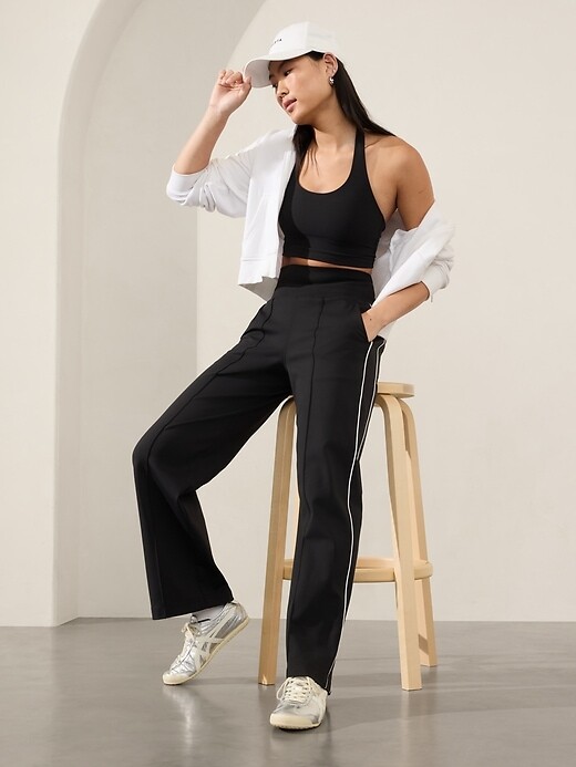 Athleta S Small Venice Track Stripe Wide Leg Pant NEW! #854424