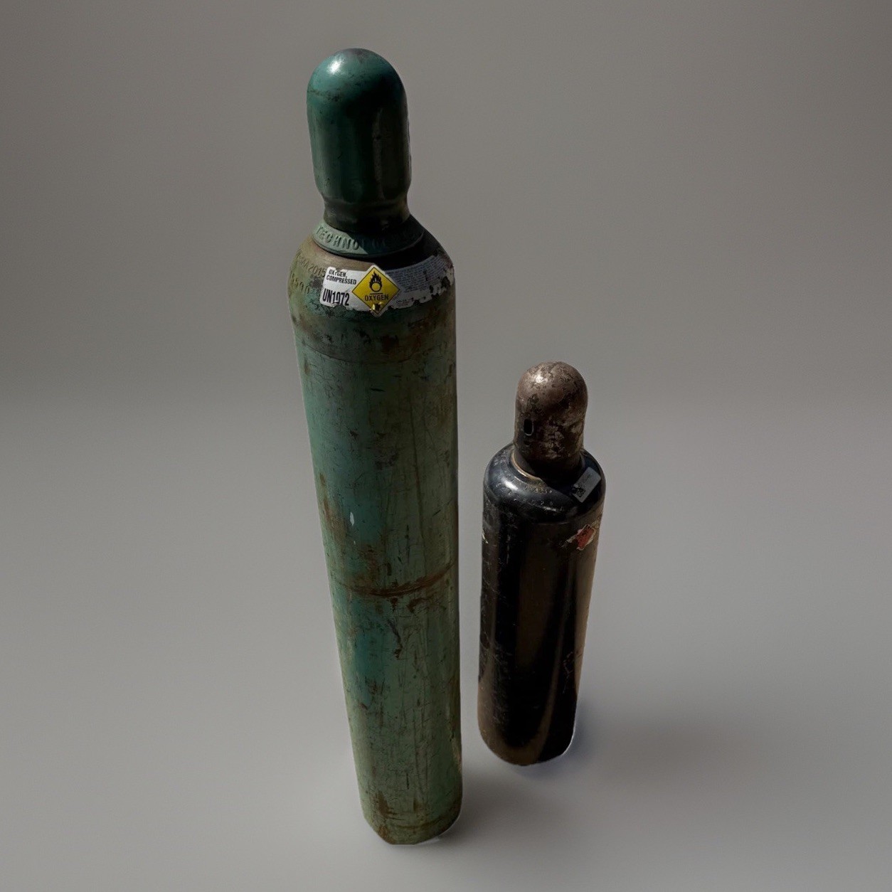 WELDING/CUTTING SET 125 TF OXYGEN & 250 75 TF  ACETYLENE TANKS Exchangeable