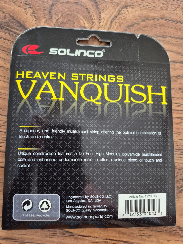 2 sets Solinco Vanquish Tennis String 40ft (12.2m)