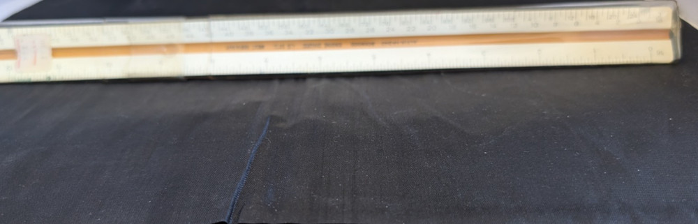 VTG West Germany Alvin 240 P Architect Drafting 12” Triangular Scale Ruler 5799