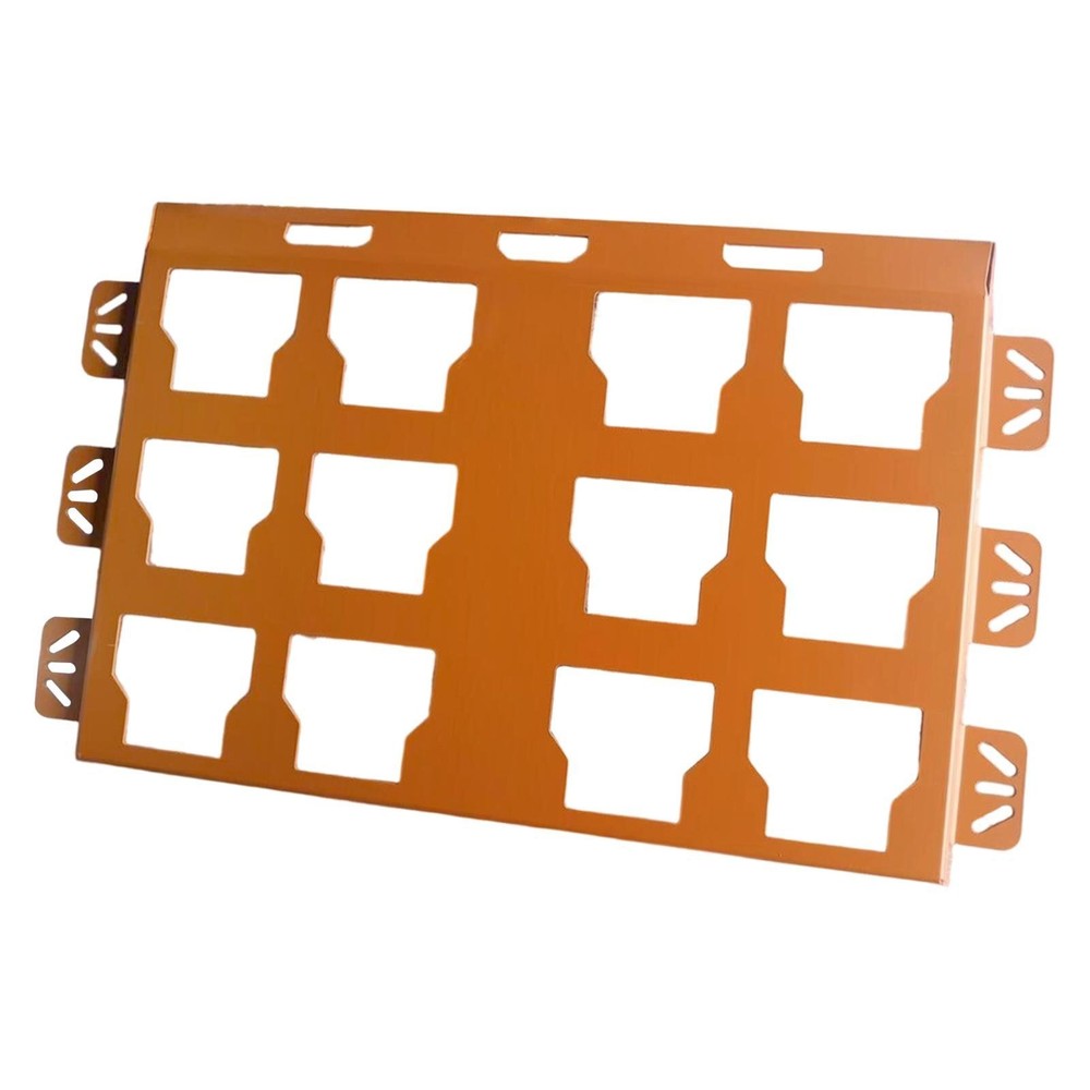 Mounting Plate Spacious Steel Multi Purpose Orange Garage Workshop Organizer