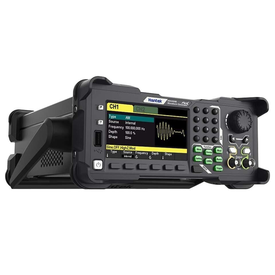 Hantek Function Arbitrary Waveform Generator 2CH 25MHz Pulse Freq Harmonic Meter