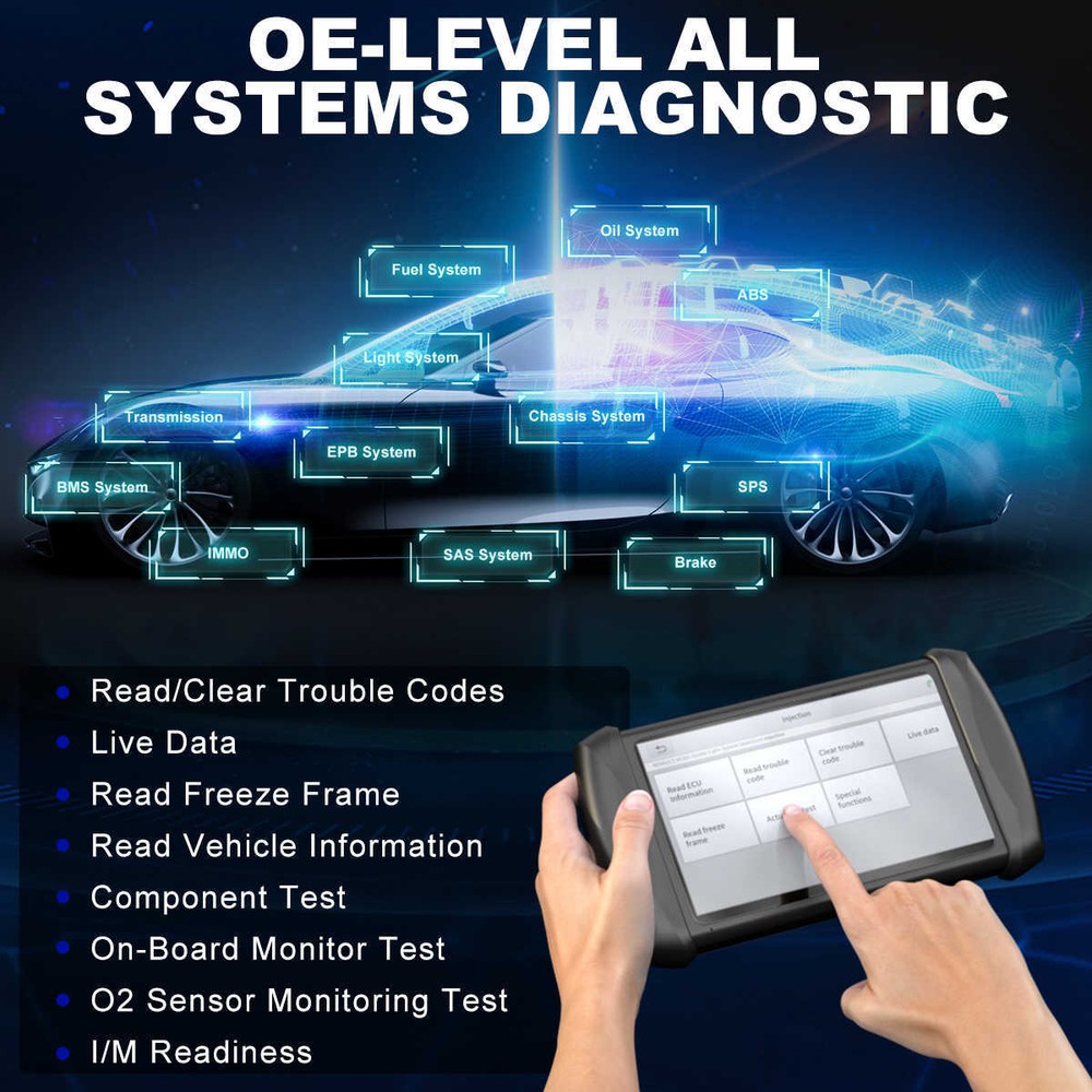 XTOOL Scanner IP616 OBD2 Auto Full Diagnostic K!ey Programmer Coding Tool CANFD