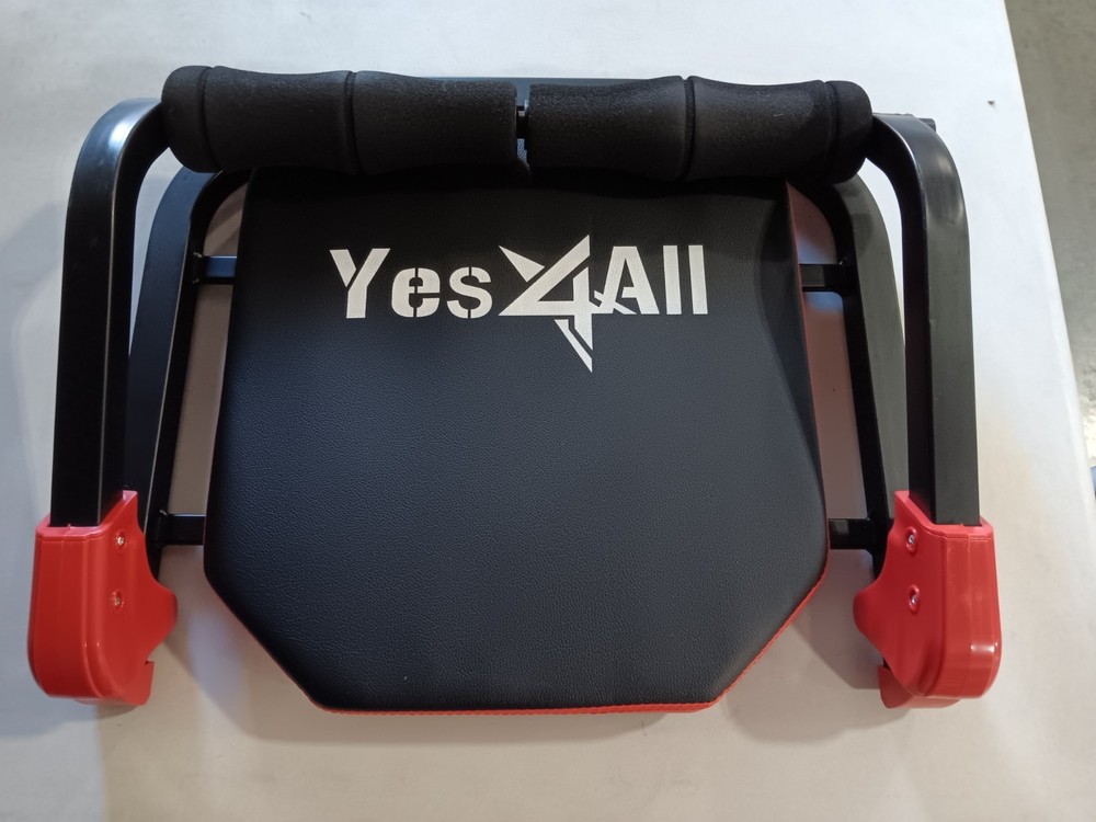 Yes4All Ab Crunch Machine Black Red Lockable Handle