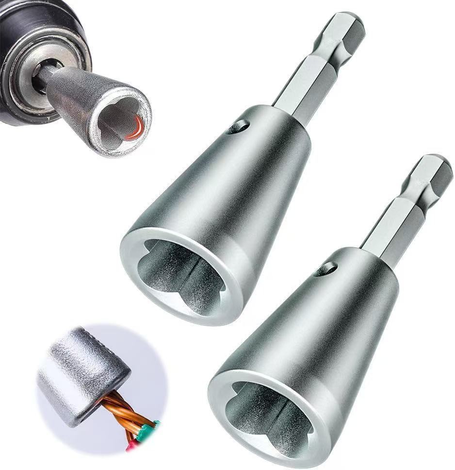 2PCS Wire Twister Tool for Drill, Nut Electrical Power-----
