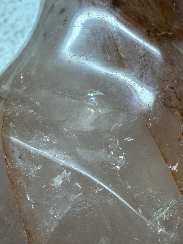 Polished Fire Quartz Flame - Over 1 Lb!
