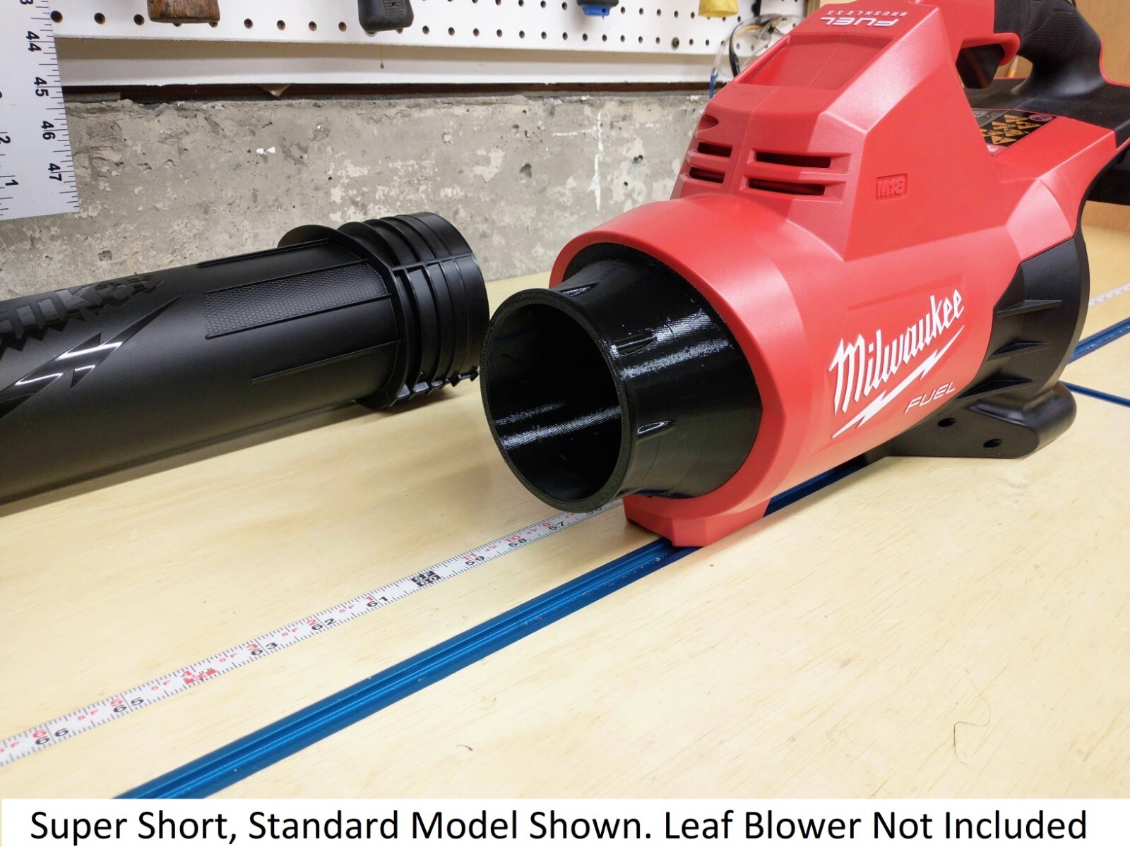 Short or Super Short Nozzle for Milwaukee Dual-Battery M18 2824-20 Leaf Blower