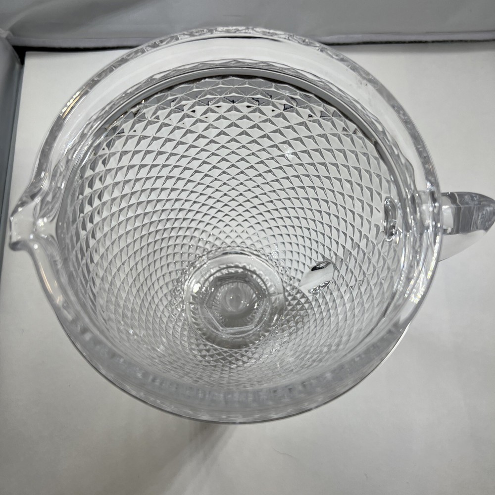Ivima Diamond Point Clear Pitcher, 7 7/8"