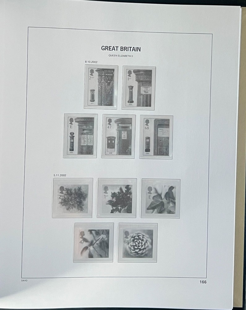 Great Britain Davo Lux Hingeless Album 2000-2002 ZAYIX