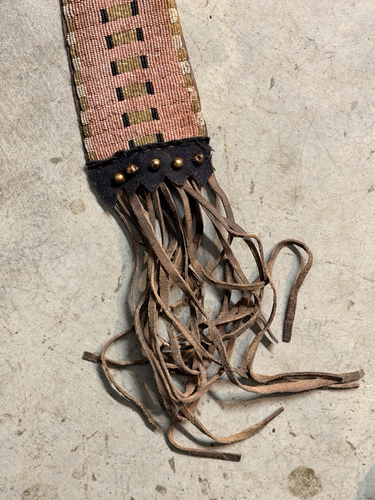 1800’s Native American Lakota (Sioux) Knife–Tomahawk with Beaded Drop